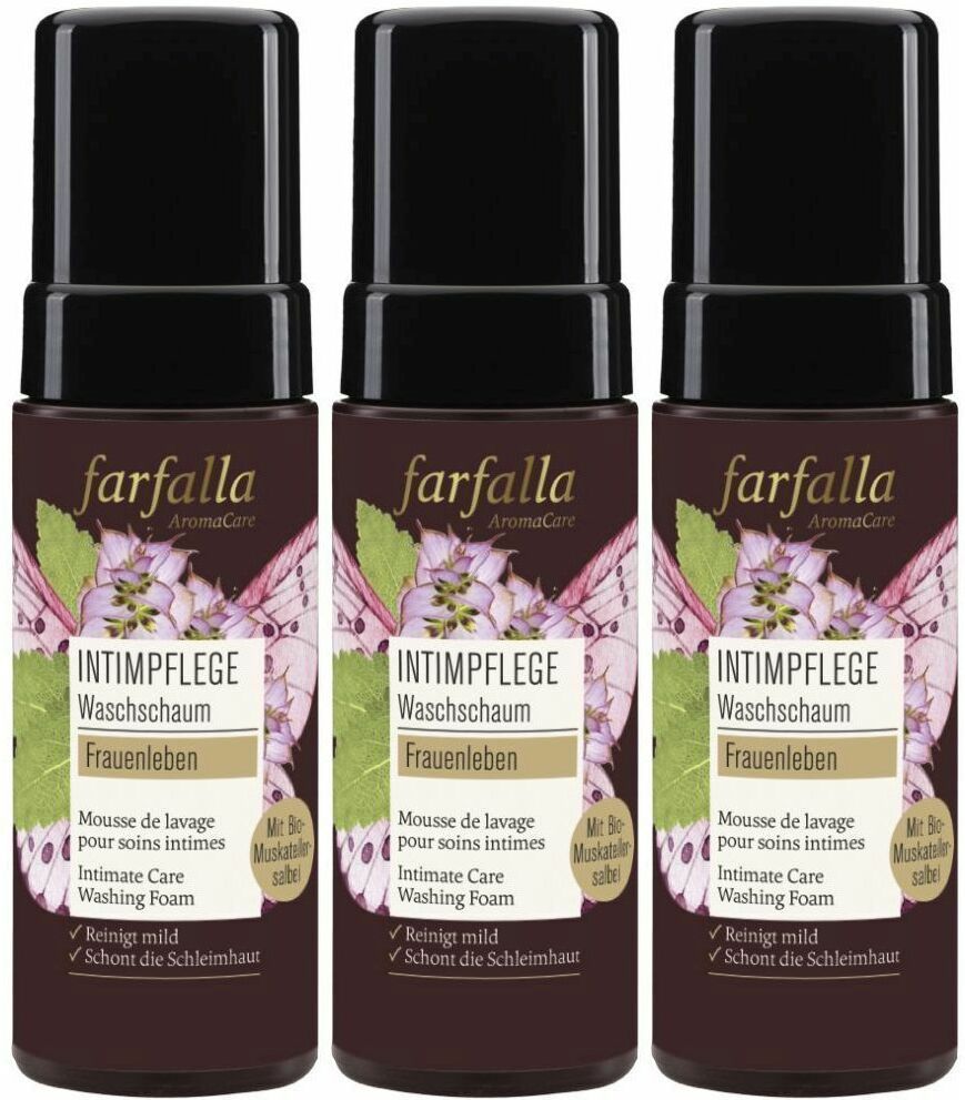 Farfalla Intimpfl Waschschaum Frauenleben 150 ml x3 3x150 Schaum