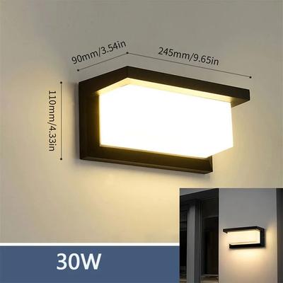 Inspire Curations Premium LED Outdoor Wall Light With Motion Sensor Waterproof Porch & Garden Lighting model A 30w Warm No Sensor