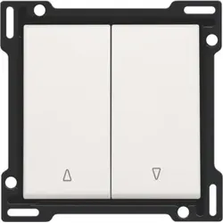 Niko Züblin 101-65914 Abdeckung für Doppel Rollladentaster, white 10165914