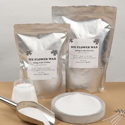Quick Pick Pro DIY Scented Candle Making Accessories, White Sand Wax, Ice Flower Wax, Snowflake Wax Pearls, Sand Painting Tools 1000g