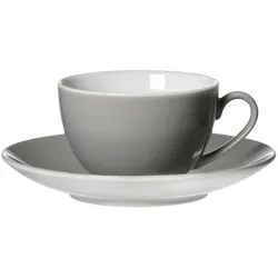 Ritzenhoff & Breker, Tasse, Kaffeetasse mit Untertasse Doppio (200 ml, 2x)