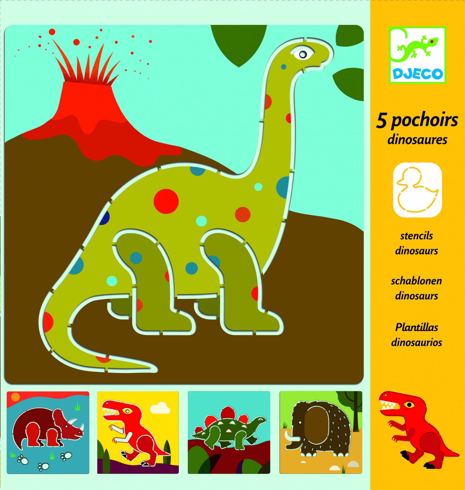 Djeco Stencils Dinozauri
