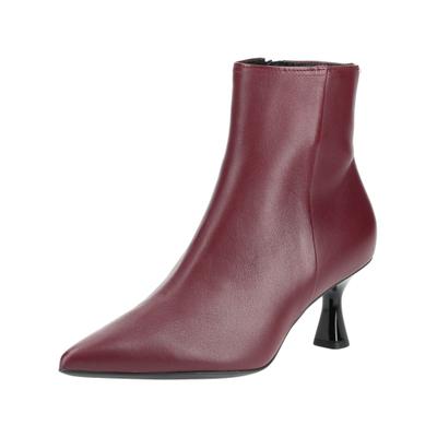 Stiefelette HÖGL "Högl Stiefelette Leder", Damen, Gr. 38, rot, Leder, Schuhe Stiefelette