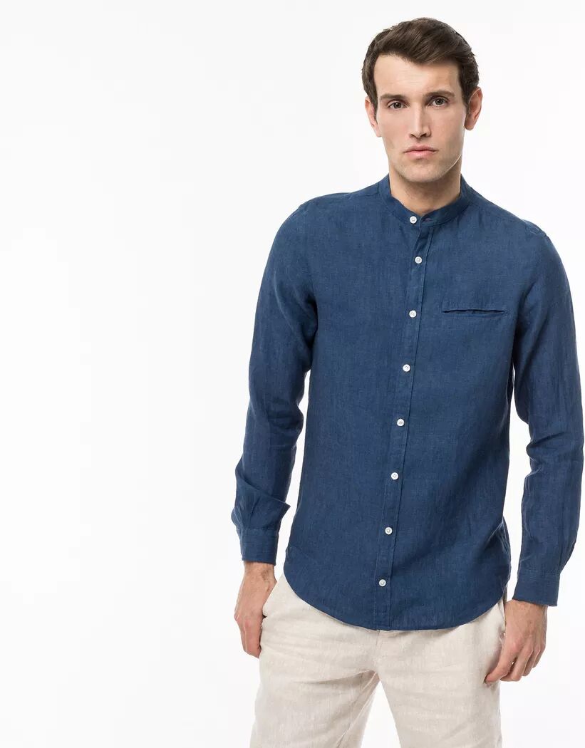 Manor Man - Hemd, Modern Fit, langarm, für Herren, Indigo, Größe XL