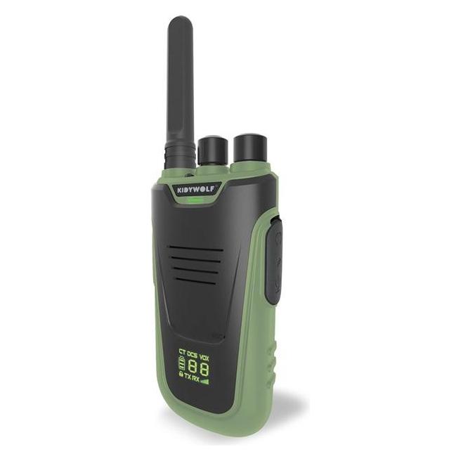 Kidywolf Walkie-Talkies mit Taschenlampe grün/orange (6 km) (418014)