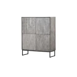 Highboard   ¦ grau ¦ Maße (cm): B: 115 H: 138 T: 42.0