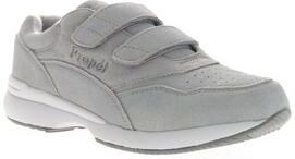 Women's Tour Walker Strap Sneaker by Propet in Grey Suede (Size 12 XW)