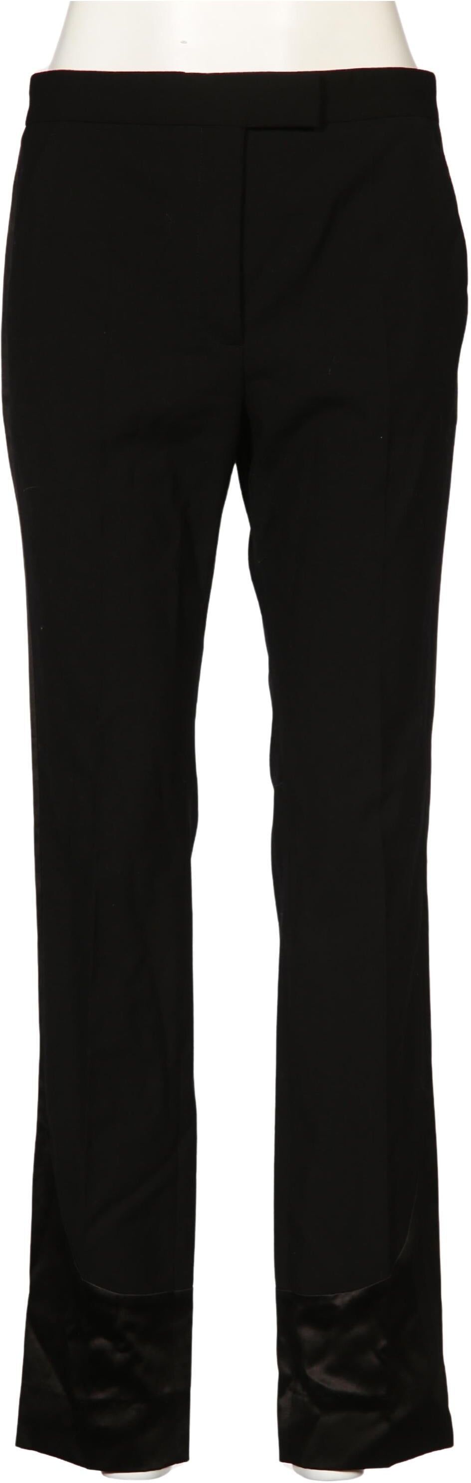 Viktor&Rolf Damen Stoffhose, Schwarz, Gr. EU 40, Wolle / Elasthan / Seide / Baumwolle - Second Hand
