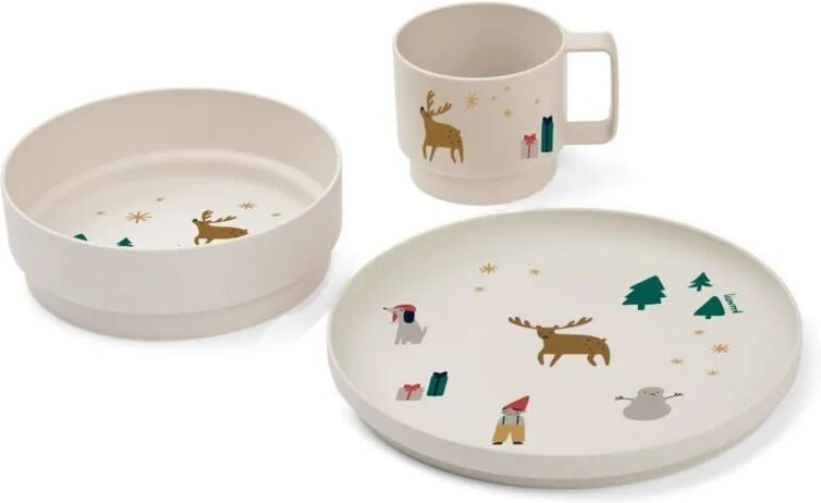 Liewood Set repas Archi Holiday/Sandy mix taille unique