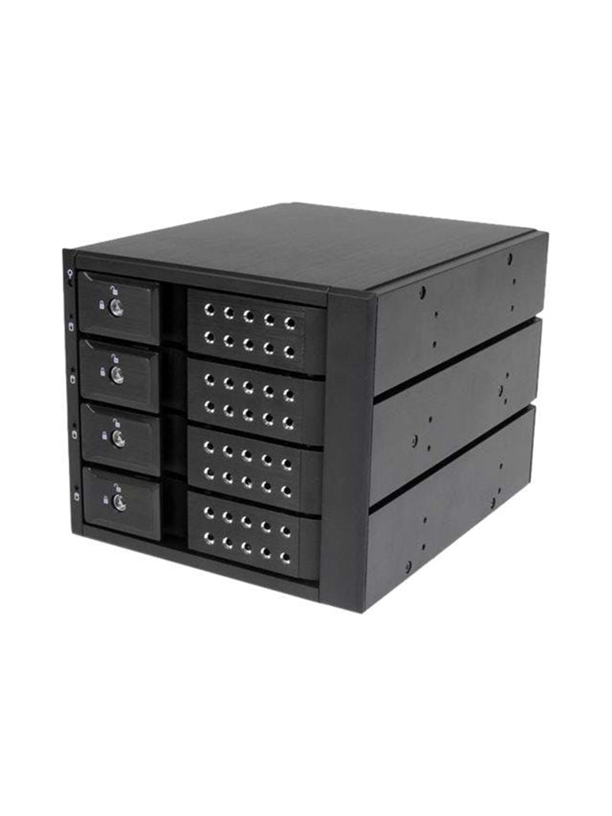 StarTech.com 4 Bay Aluminum Trayless Hot Swap Mobile Rack Backplane für 3.5in SAS II/SATA III