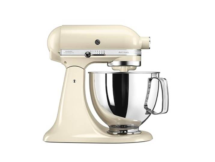 KitchenAid Artisan Robot Pâtissier 4\,7L Tête Inclinable Crème Pétrit le pain\, mélange les gâteaux et monte la crème ; design iconique en métal moulé fait pour durer des générations