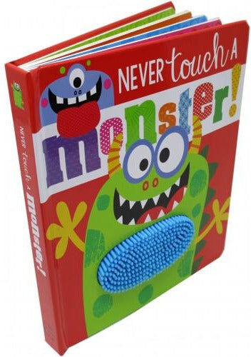 Make Believe Ideas Never Touch a Monster Touch-and-Feel Book – Fun Interactive Sensory Board Book for Babies & Toddlers