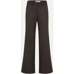 Palazzohose MAINE mit Fischgrät-Muster Braun 17