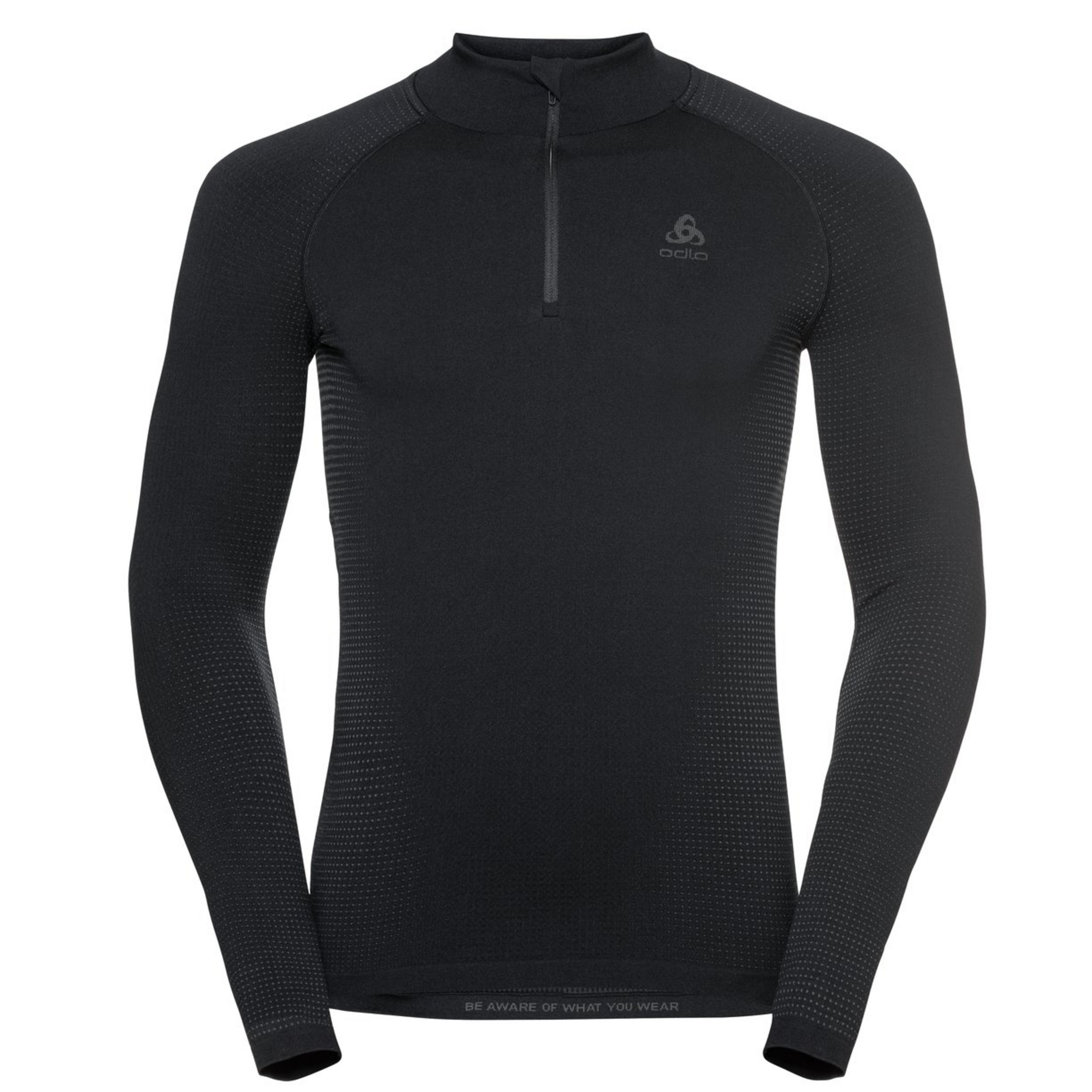 Odlo Performance Warm Neck Herren Langarm Unterhemden schwarz Größe M Geruchsneutralisierend