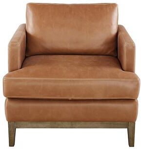 Hartwell Leather Chair - Burgundy Leather, Burgundy with Walnut Finish - Ballard Designs