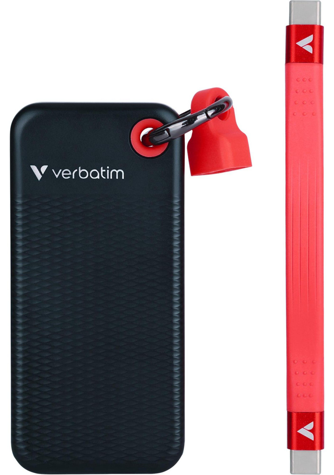 Verbatim Pocket SSD USB 3.2, 1TB, zwart/rood