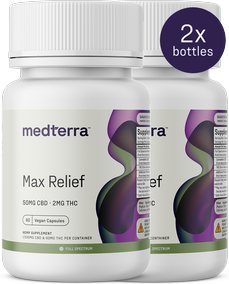 Medterra Max Relief CBD + THC Capsules