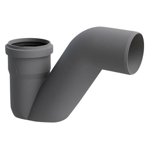 Unidrain Wasserschleusenleitung Ø75mm - horizontal, P-Wasserschleuse (1850.0075)