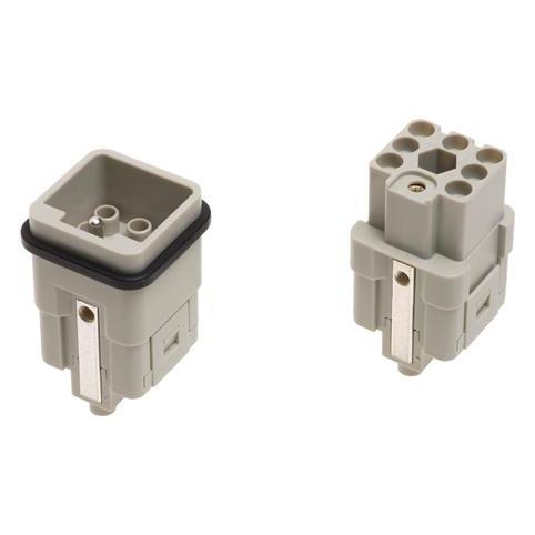 Harting Steckereinsatz weiblich (female) männlich Q 7/0 7-polig mit Erde max 10A 400 V (09120073101)