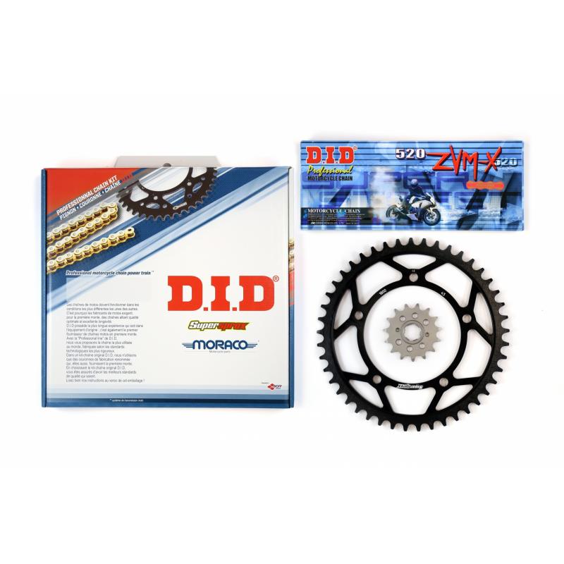 Kit chaîne DID acier Yamaha FZS 1000 Fazer 01-05