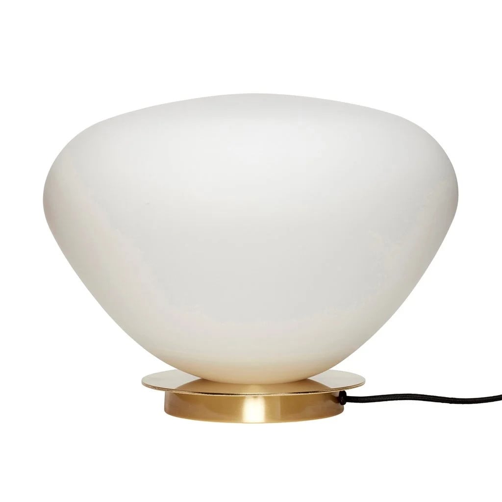 Hubsch Tafellamp van glas en metaal - Messing/Wit