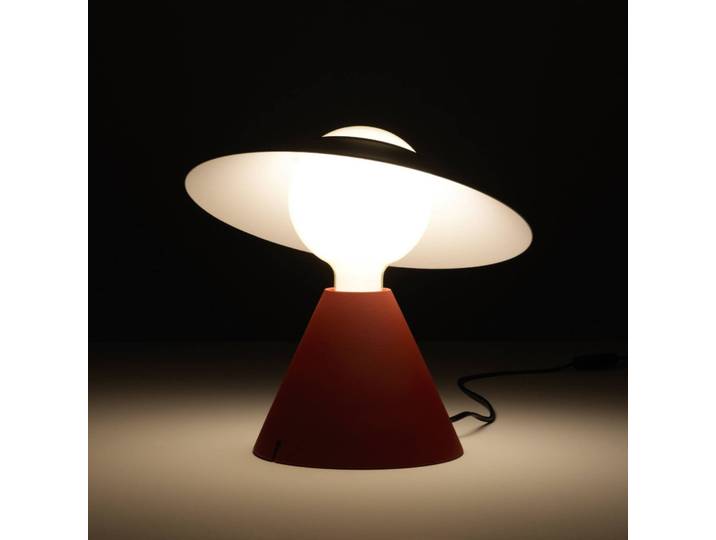 Design tafellamp Fante, rood, Woon-/ Eetkamer, Kunststof, Design, tafellamp