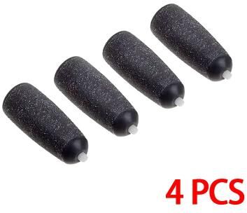 Inspired Living Professional Electric Foot Callus Remover Rechargeable Pedicure Kit With Electric Foot File 4pcs Black