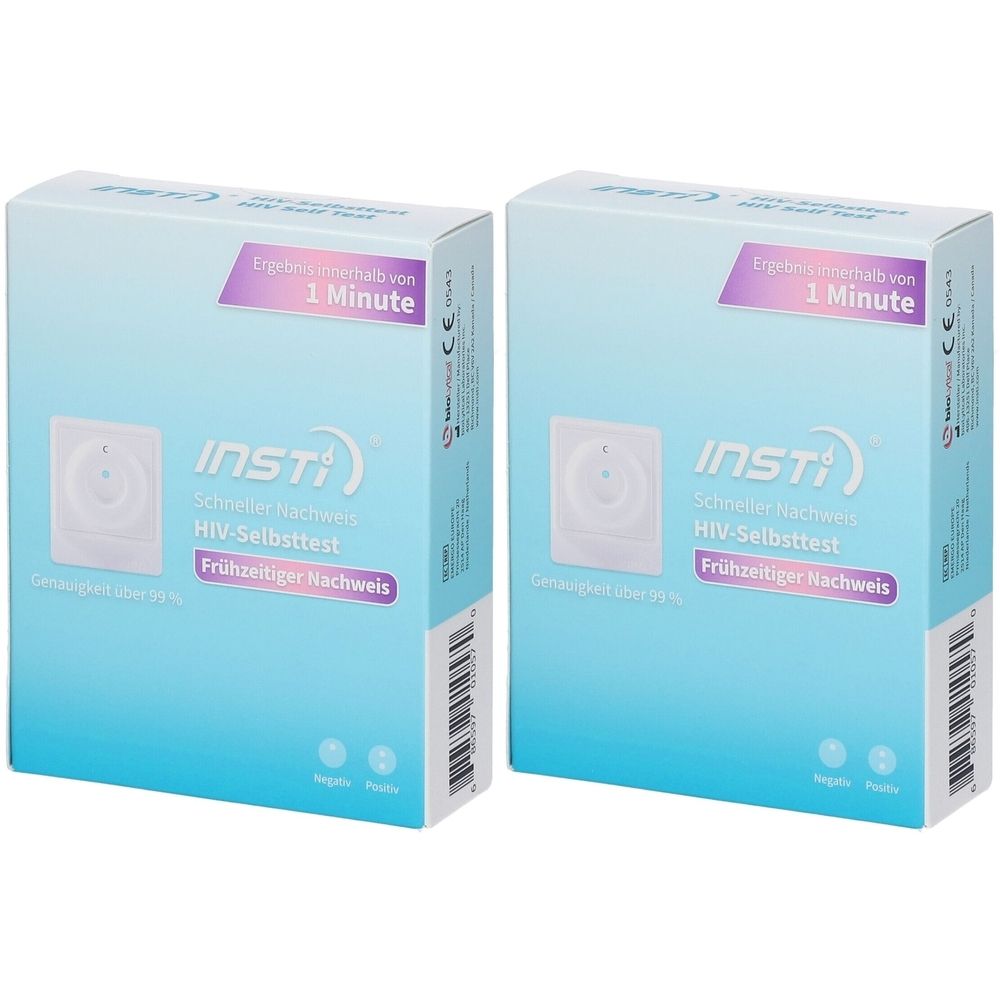 HIV-Selbsttest Insti 2x 2x1 St Test