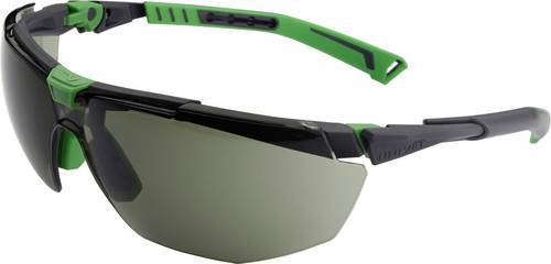 Univet 5X1 5X1-03-05 Schutzbrille mit Antibeschlag-Schutz, inkl. UV-Schutz Schwarz, Grün EN 166 DIN 166