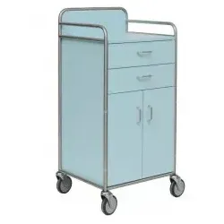 Novocal SW 702 Stationswagen mit 2 Schubladen Stationswagen mit 2 Schubladen und geschlossenem Schrank