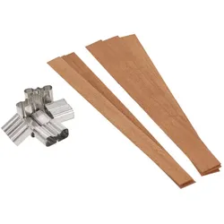 Holzdochte 10 mm + 14 mm, 6 Stück