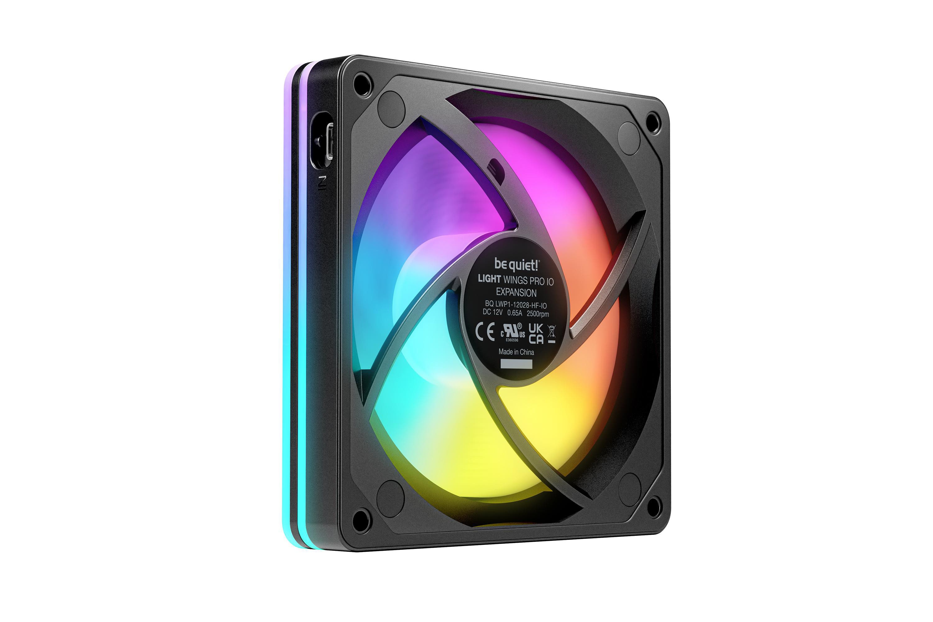 be quiet! Lüfter Light Wings Pro IO Schwarz - 120mm Gehäuselüfter Expansion