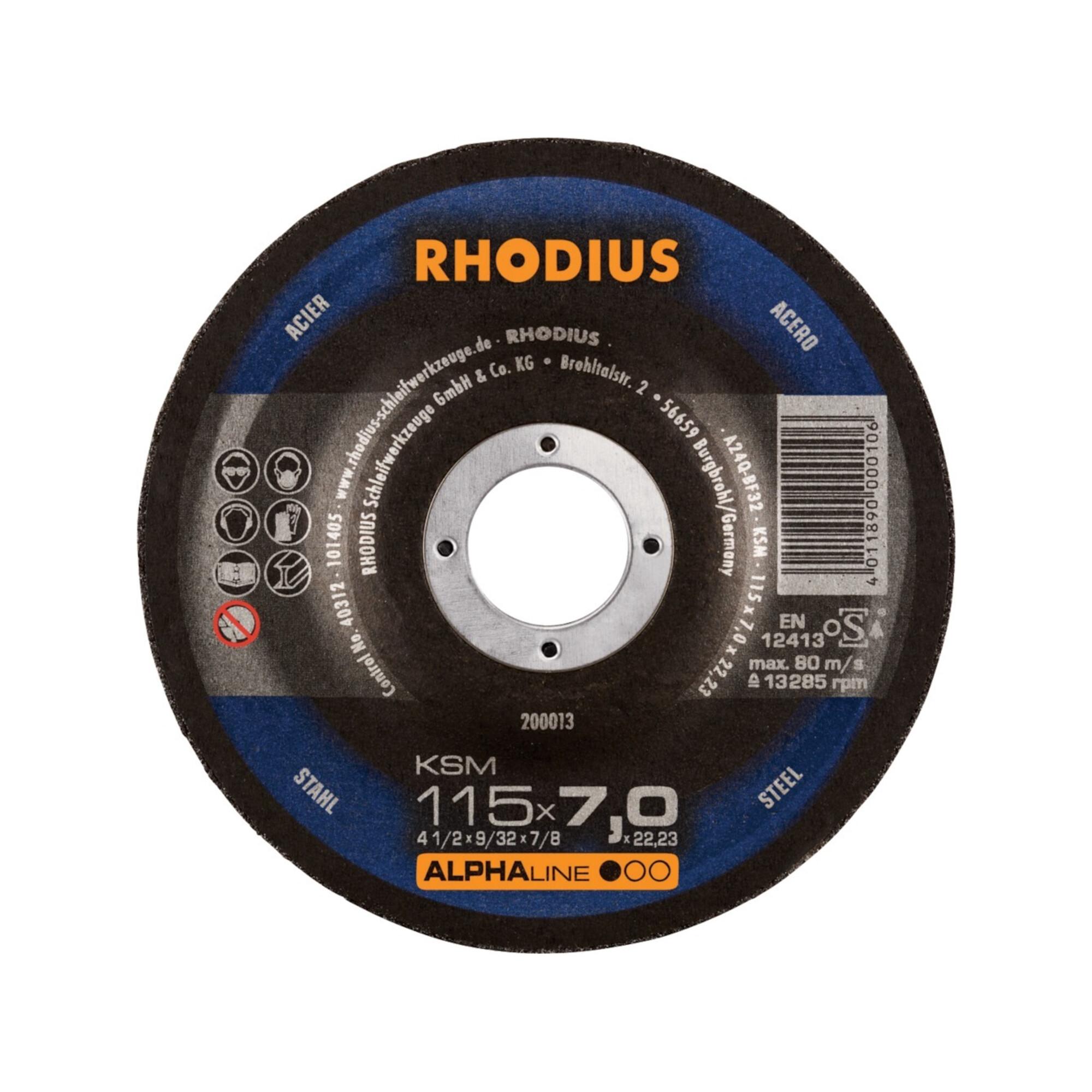RHODIUS Schruppscheibe KSM 115 x 7,0mm Stahl (200013)