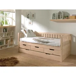 Ausziehbett "Fritz" 90x200 cm, kieferfarben
