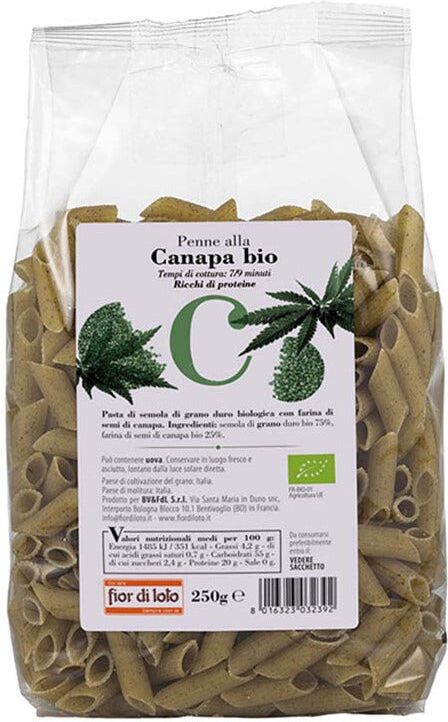 FIOR DI LOTO Penne Alla Canapa Bio 250 Grammi 