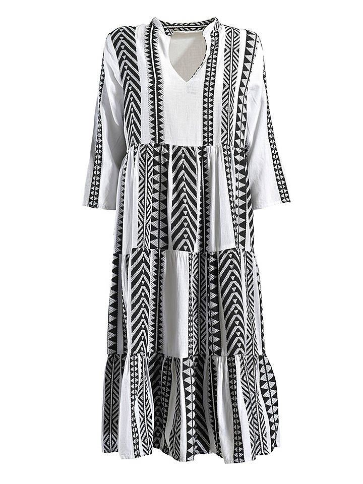 BLE Kleid in Schwarz/ Weiß - onesize