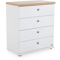 Kommode SANSIBAR AALBORG (BHT 75x86x42 cm) - weiß - BHT 75x86x42 cm