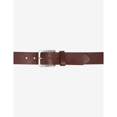 Ledergürtel BRAX "Style HERRENGÜRTEL", Herren, Gr. 85, braun, Leder, Gürtel Ledergürtel, Herrengürtel aus hochwertigem Leder