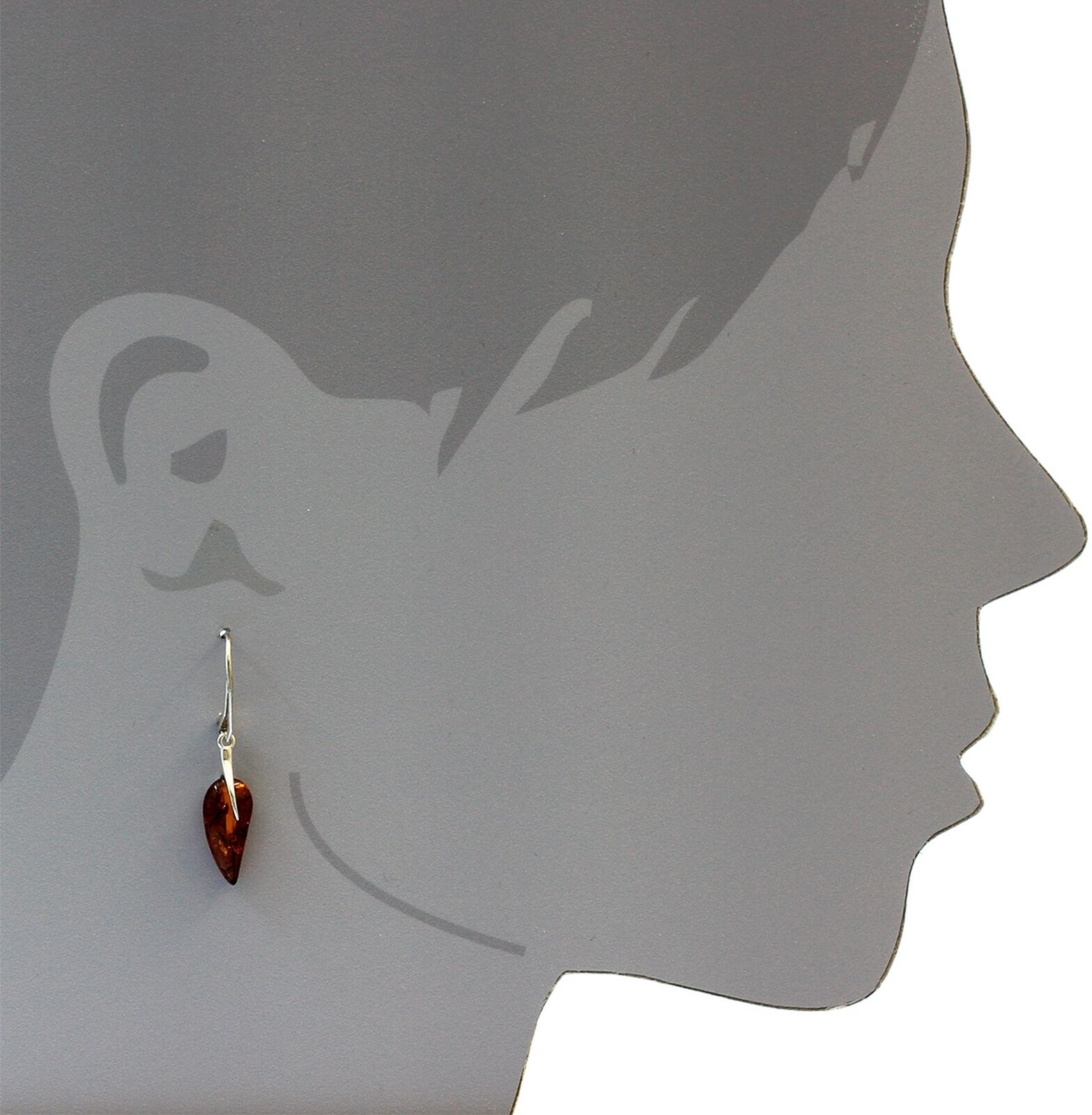 Paar Ohrhänger OSTSEE-SCHMUCK "Ostsee-Schmuck Ohrhänger Lotti Ohrhänger Lotti", weiß (weiß, neutral), Ohrringe, Damen, 40x8mm, Silber 925 (Sterlingsilber), Paar Ohrhänger