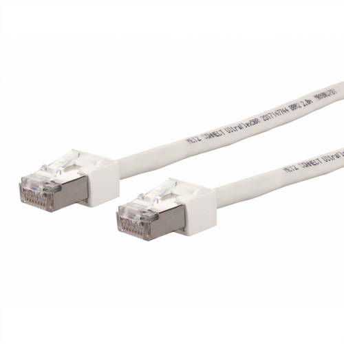 Metz Connect Patchkabel Cat.6 (Class E) S/FTP, Ultraflex500 VoIP, AWG 26, LSOH, weiß, 5m