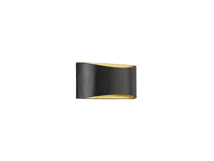 Fischer & Honsel Led-Wandleuchte Arles, Schwarz, Metall, halbrund, 9.5x14x30 cm, Lampen & Leuchten, Innenbeleuchtung, Wandleuchten