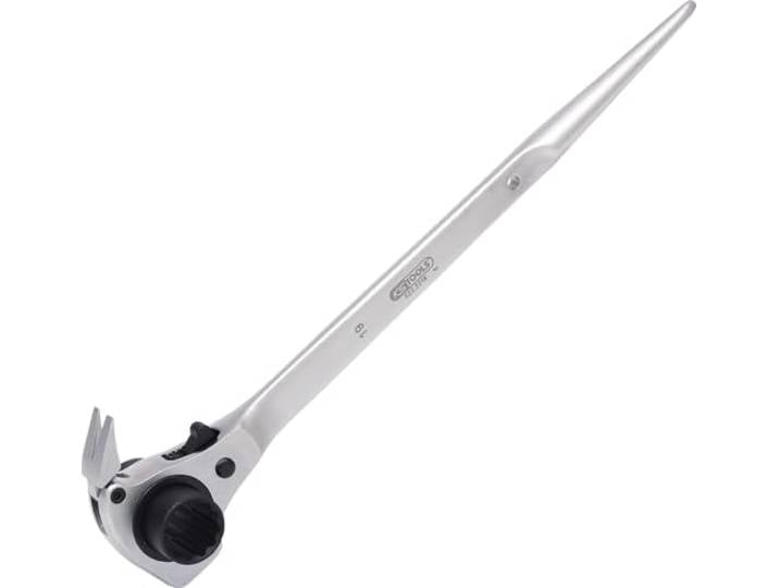 KS Tools 522.2219 Clé à échafaudage 4 en 1\, 19x22 mm Clé à échafaudage 4 en 1\, 19x22 mm\, Chrome Vanadium