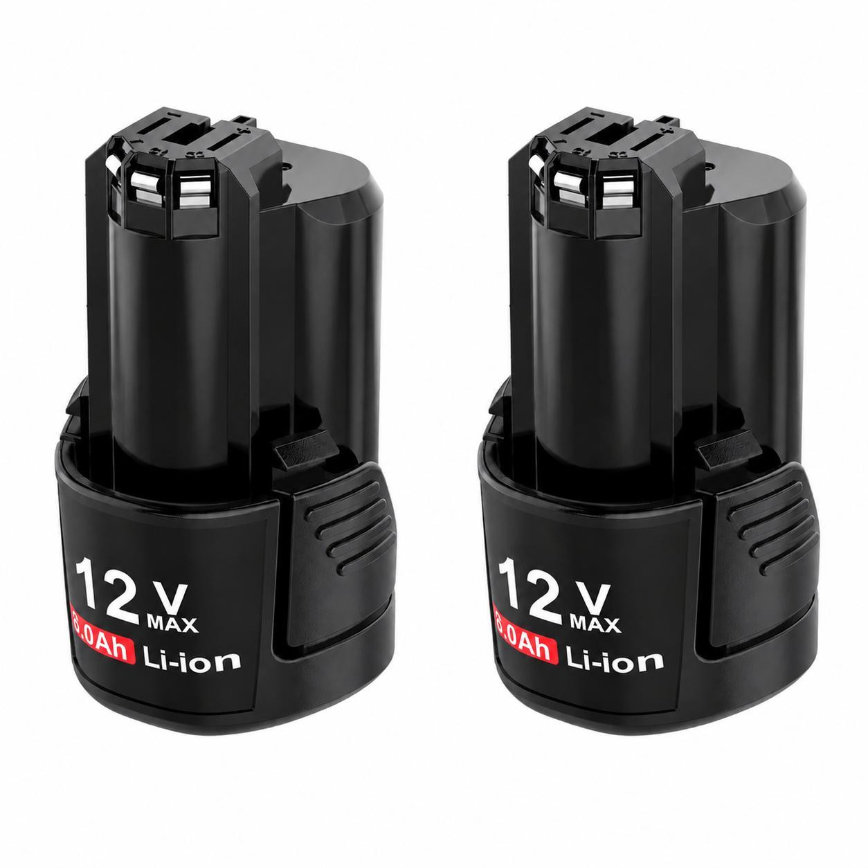 Vareonix 2x Reserveaccu 12V 3,0Ah lithium-ion compatibel met Bosch Professional GBA 12V accusysteem met LED-laadindicator
