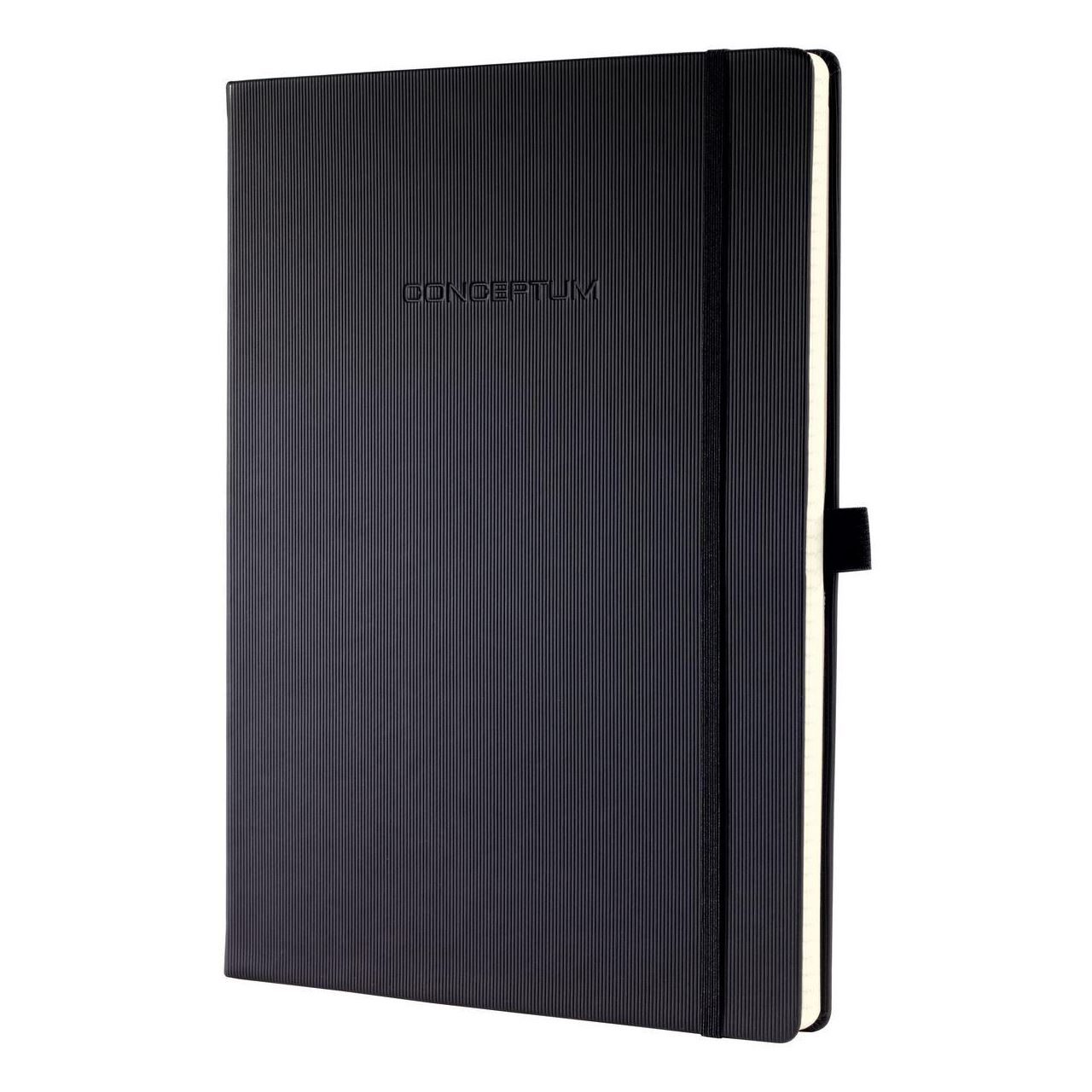 SIGEL Notizbuch Conceptum DIN A4+ kariert, schwarz Hardcover 194 Seiten