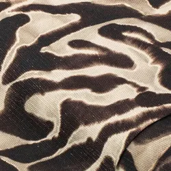 Baumwoll-Struktur-Canvas "Animal", braun-color