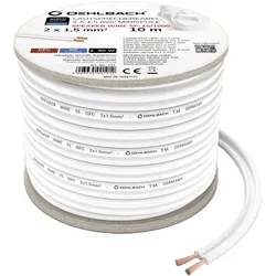Oehlbach SP15 (10 m, 1.50 mm2), Lautsprecherkabel, Weiss