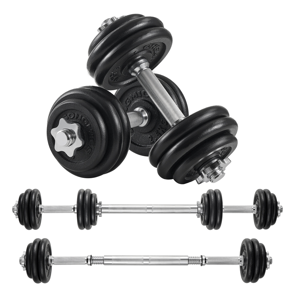 SONGMICS 30 kg verstellbares Hantelset SYL30LBK