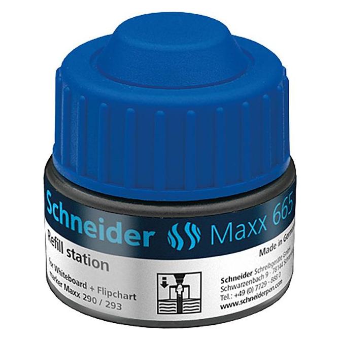 Schneider Nachfülltinte Maxx 665 blau (Blau, 1 Stk.) (166503)