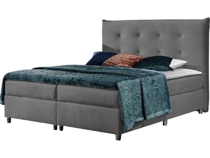 MIRJAN24 Boxspringbett Prato, Stilvoll Doppelbett, Modern Doppelbett, Schlafzimmer (Farbe: Zetta 304, Größe: 120x200 cm)