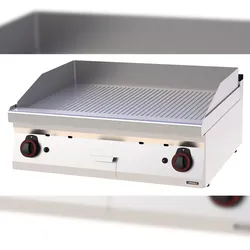 Snackplatte Gusseisen gerillt Gas 80 - Linie 700 C7PASFRG80 Casselin